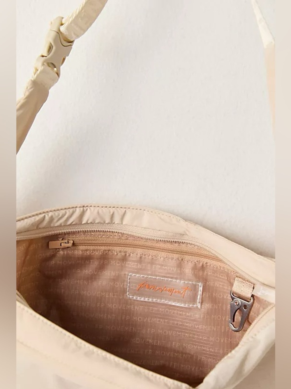 NWT FREE PEOPLE MOVEMENT Studio Waist Sling Bag | Ivory MSRP $68 - Picture 4 of 6